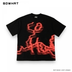 Áo thun tay ngắn oversize, hình in lụa sắc nét - S710A